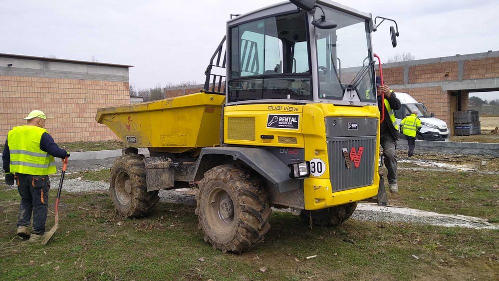 Wynajem wozidło wacker dv60 dual view kabina faktura