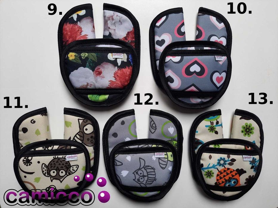 11 Pasy do FOTELIKA - OCHRANIACZE na pasy do fotelika wózka osłonki PL