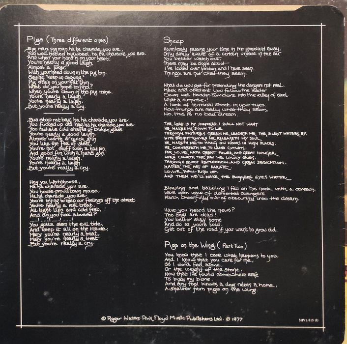 Pink Floyd - Animals