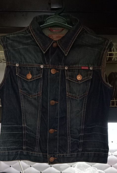 Джинсовая куртка и жилетка. Жилетка 250.