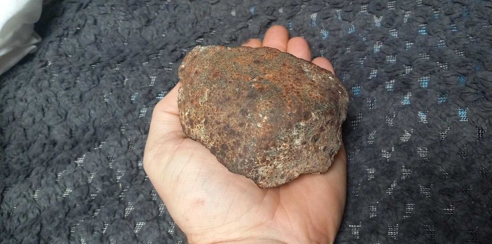 Duży METEORYT kamienny -  Chondryt L6 - NWA  z Algierii -  449,93g
