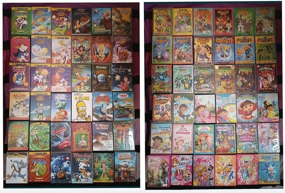Lote 364 DVD's originais  (LOTE 41) animação: Disney/Pixar/DreamWorks
