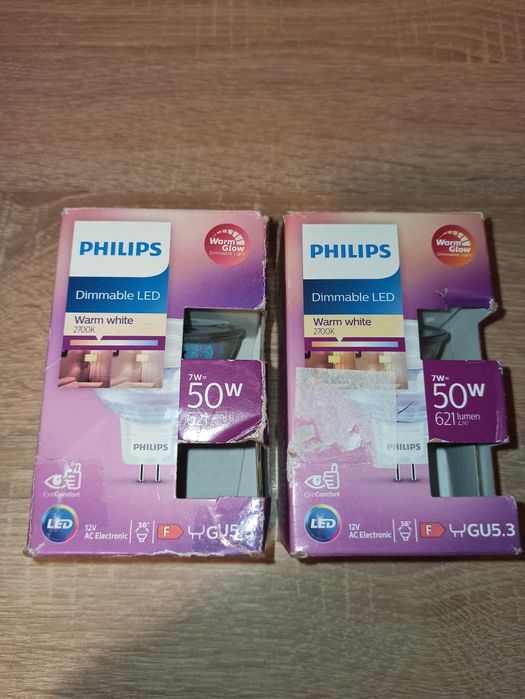 Żarówka led Philips GU5 7W=50W 2700K Warm white