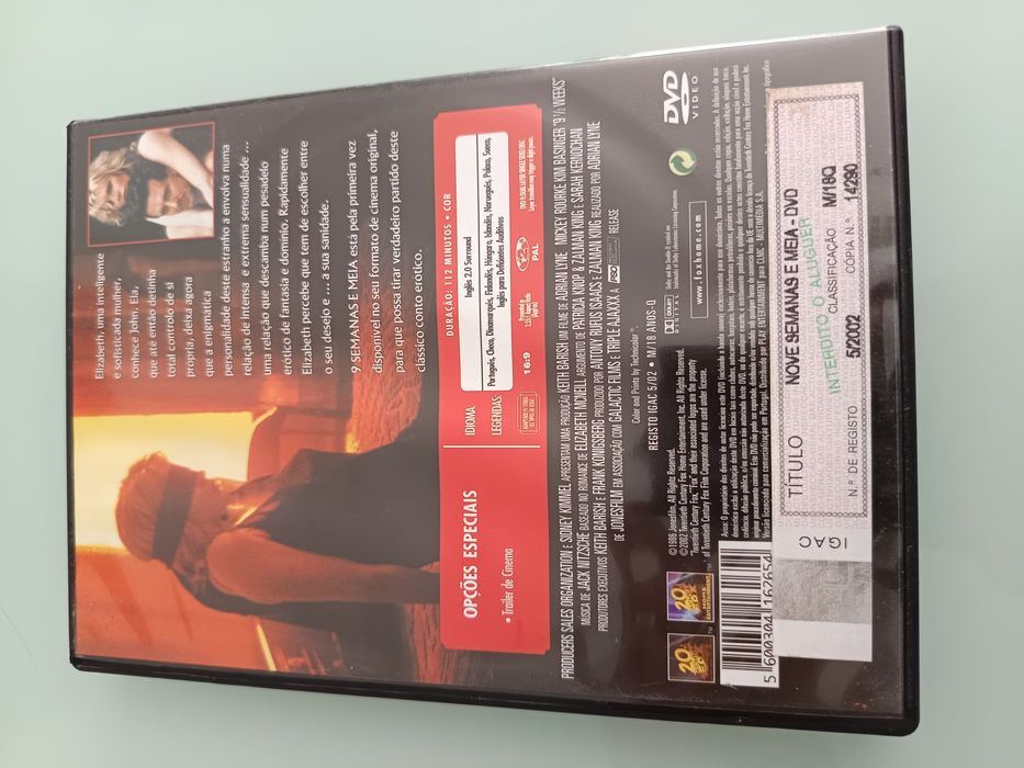 DVD nove semanas e meia