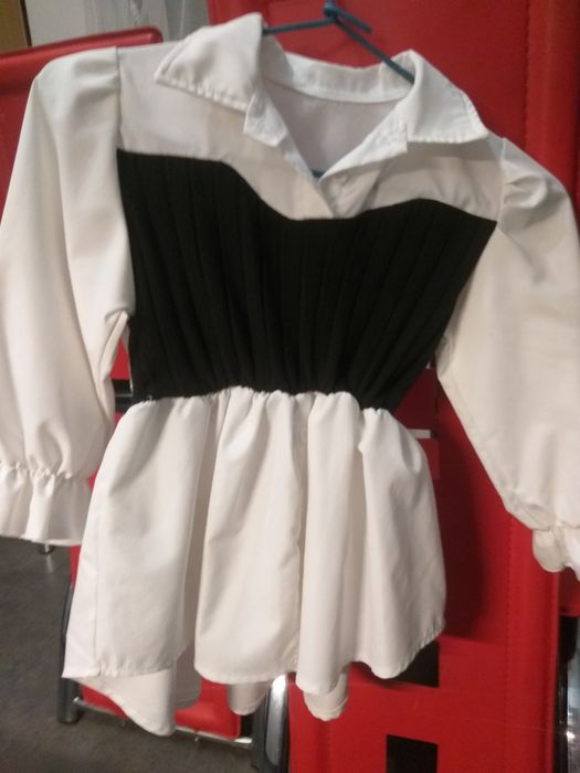 Biała bluzka elegancka dla dziewczynki