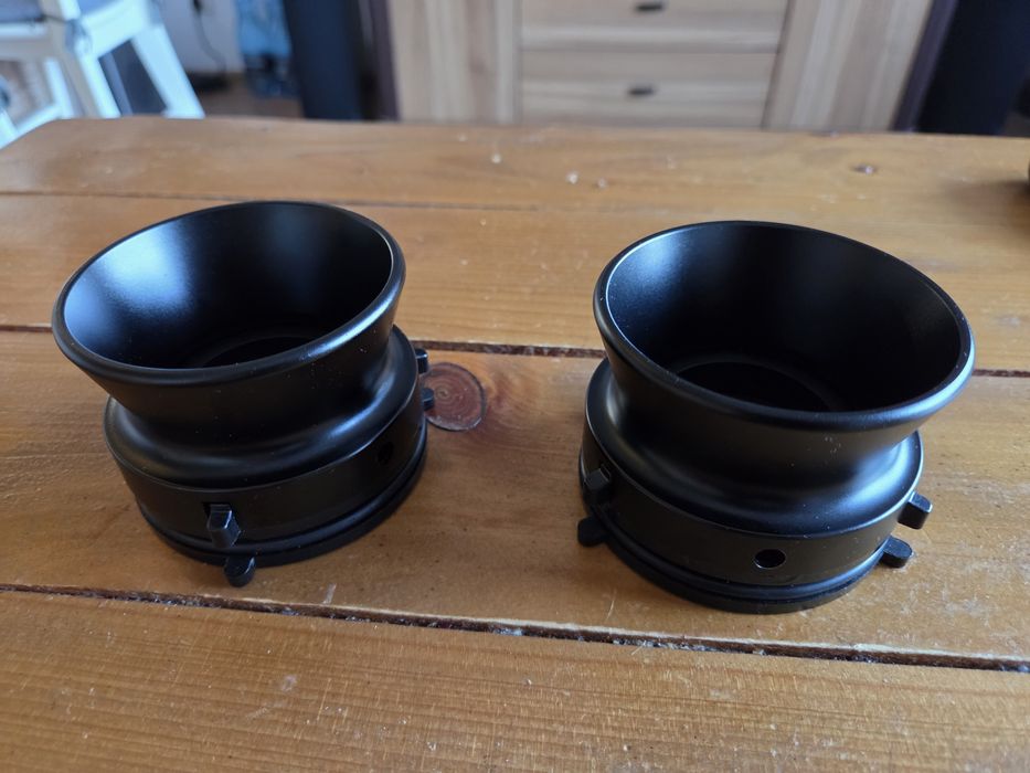 Naby kielichy do szpul 26,5 cm czarne. 2 szt.