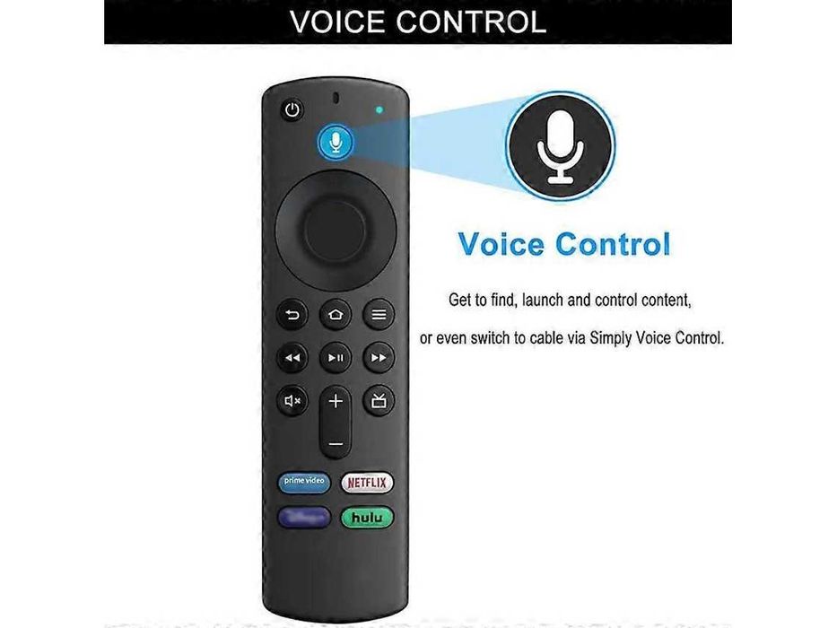 Comando Alexa / Controlo remoto por voz para Fire Stick TV 3a geração Smart TV Stick 4K Max Lite Fire Cube funciona com Alexa Vayotoy