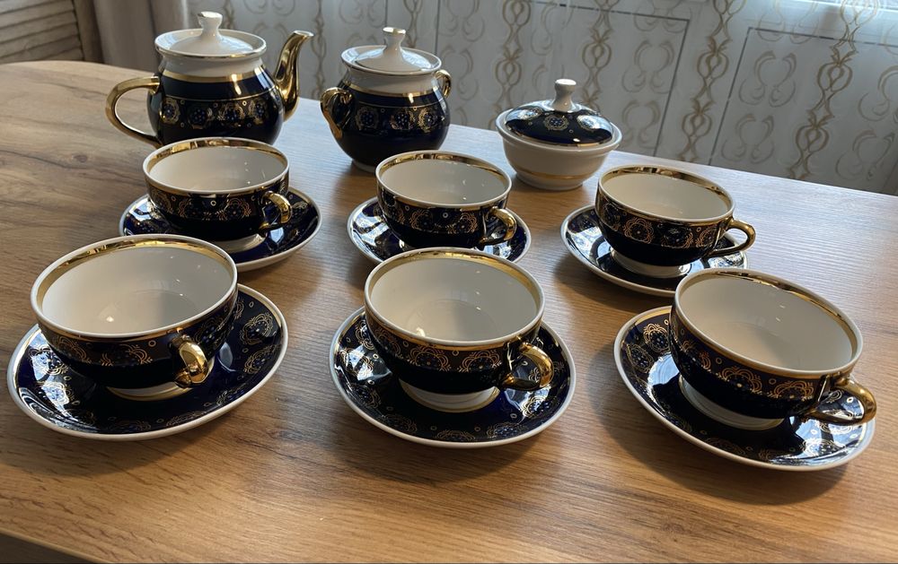 Сервіз кобольтовий вінтажний