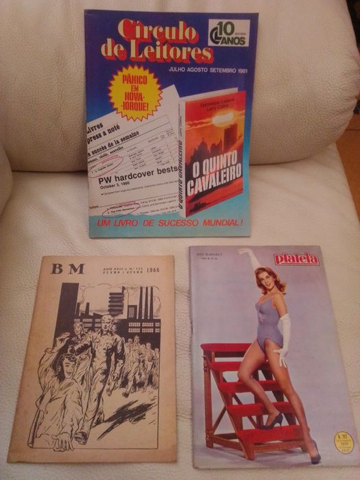Revistas Plateia 29/04/1964/Circulo de Leitores 1981 e BM 1966