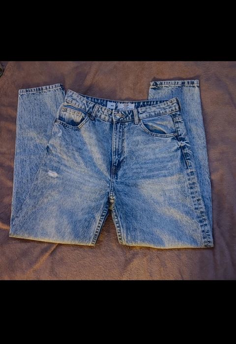 Jeansy mom fit spodnie