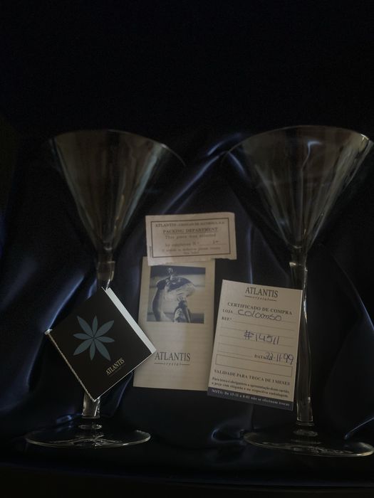 Castiçais Atlantis Crystal NOVOS