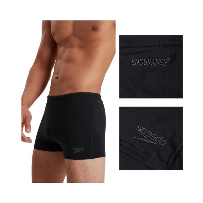 SPEEDO Eco Endurance+ Aquashort Męskie Kąpielówki Czarne L Szybkoschnące