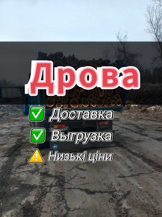 Дрова твердих порід. Акація, ясень, берест. Доставка та розвантаження