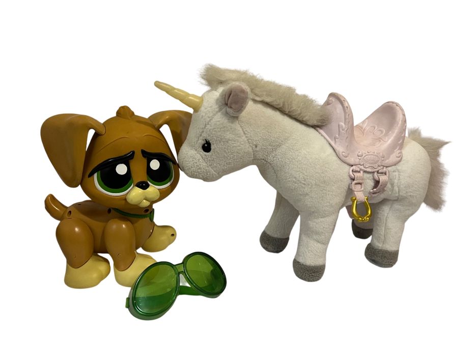 Zabawka piesek + jednorożec Babyborn + gratis Puzzle
