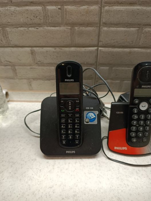 Стаціонарний, бездротовий телефон Phillips CD-140, CD-150 радіо тел.
