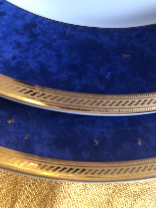 Baixela Constantinopla Spal em azul e dourado