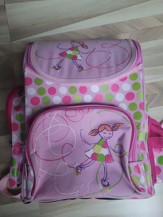 Tornister dla dziewczynki+worek,plecak szkolny różowy Endo
