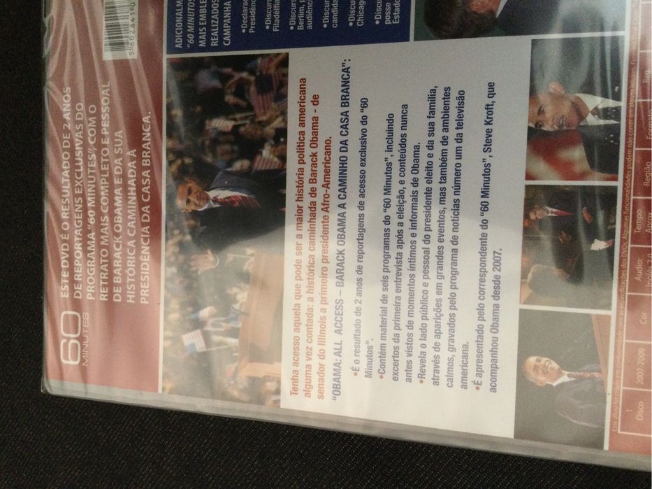 DVDs - Documentários sobre Barack Obama e sobre Diana