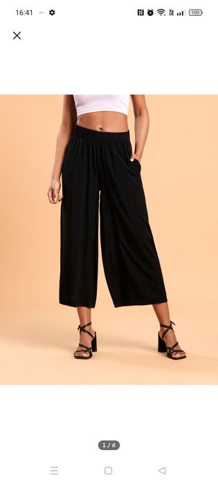 Spodnie wide leg XS