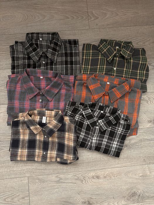 Нова  сорочка в клітинку оверсайз  клітчаста рубашка в клетку