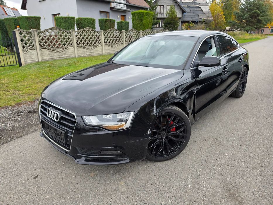 Audi A5 Sportback Faktura Vat marża lekko uszkodzony strona kierowcy