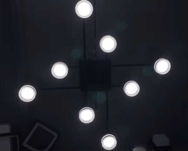 Люстра ELA 6R  Черная на 6 ламп GX53 (БЕСПЛАТНАЯ Доставка)