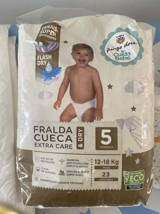 Fraldas tamanho 5 + Resguardos