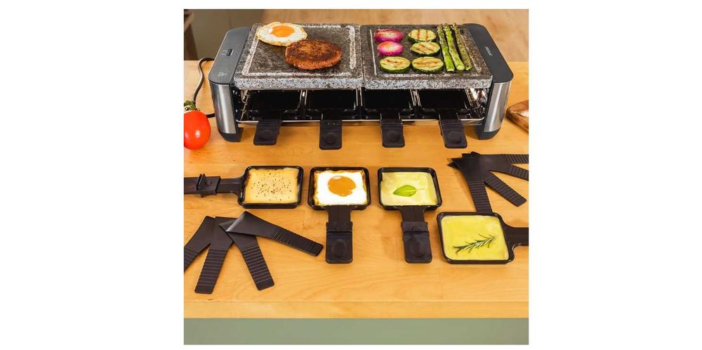 Cecotec raclette cheese & grill 16000 inox allstone