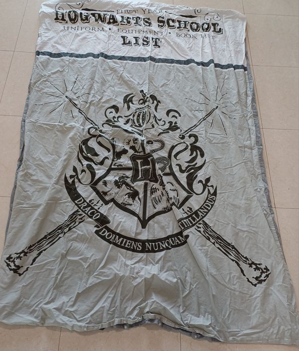 Conjunto capa de edredão Harry Potter Hogwarts novo nunca usado