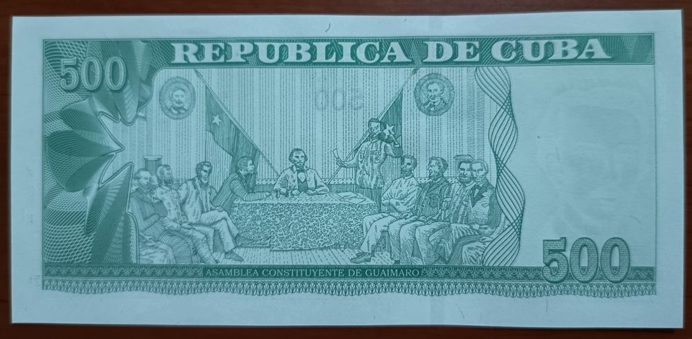 Nota UNC 500 Pesos Cuba