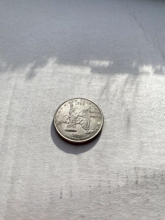Монета Liberty quarter dollar 2001 ПЕРЕВЁРТЫШ
