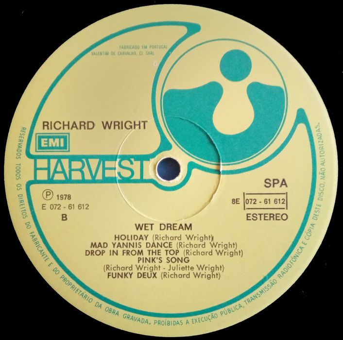 Richard Wright	- - - - -	Wet Dream	- - - - -	LP424344615986155524