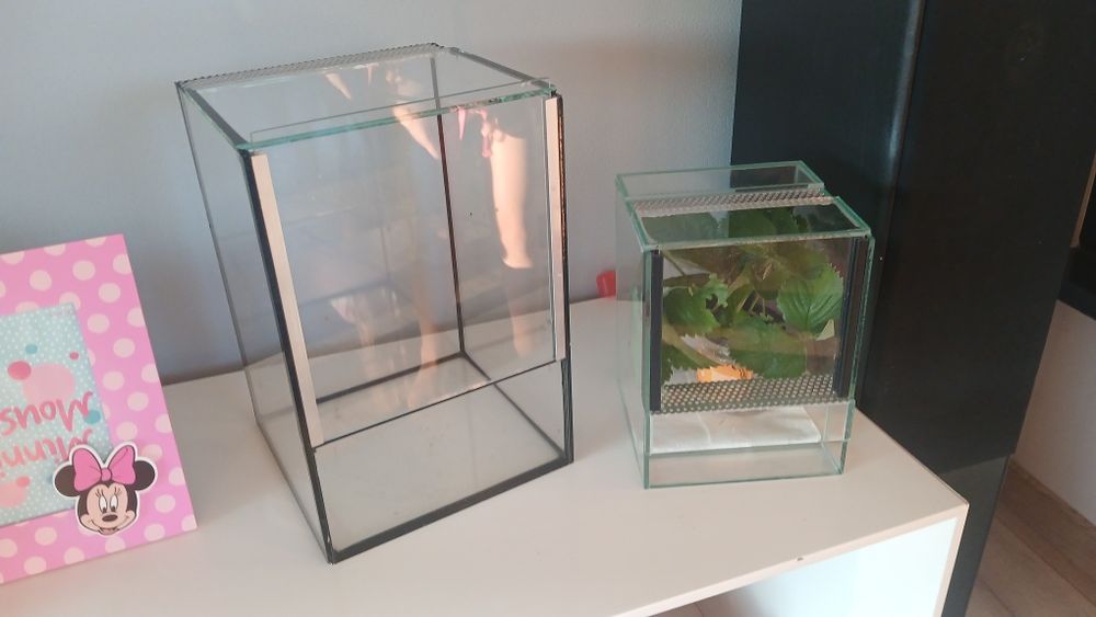 Terrarium 2sz. 20x20x30 + 15x15x20 cm