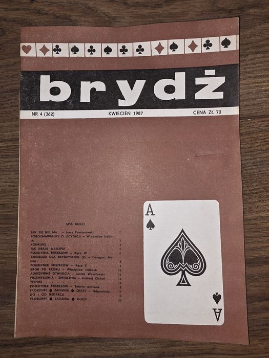 Brydż 3 numery 1987r