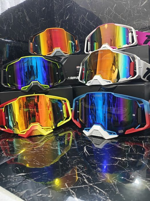 Окуляри 100% Armega Hiper лінза рожеві очки мотоочки для мотокроссу