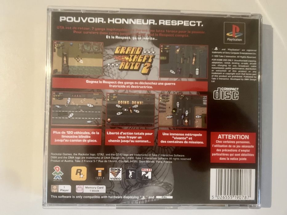 Ps1 gta 2 versão em francês