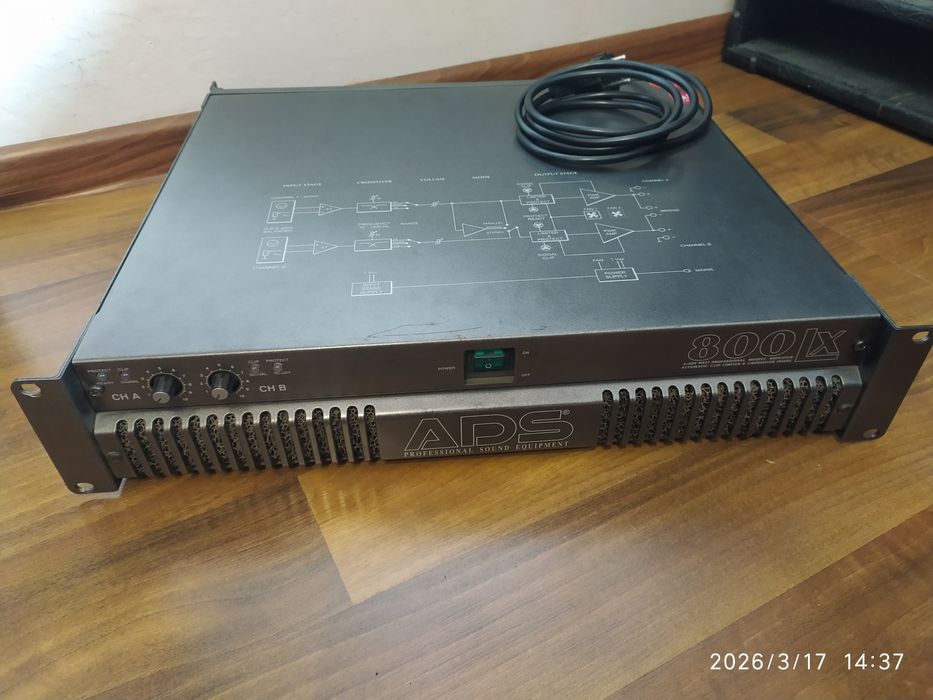 Końcówka mocy ADS 800LX, kolumny estradowe DIY