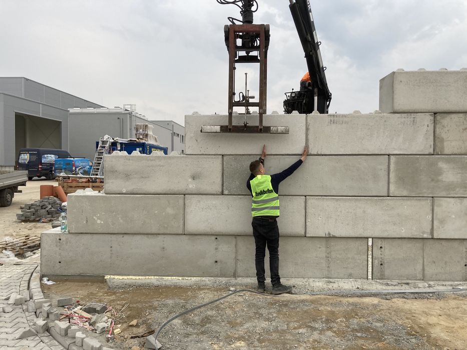 Bloki betonowe oporowe BIGblok brukbeton ściana oporowa