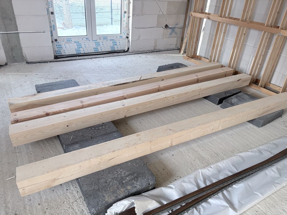 Belki derwniane 307 cm 14 cm x 14 cm