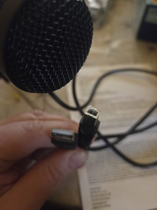 Mikrofon biurkowy K809C USB Condenser