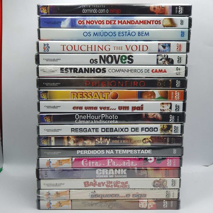 Lote 2/2 - Pack de 18 Filmes Novos e Selados em DVD - Ref.VI