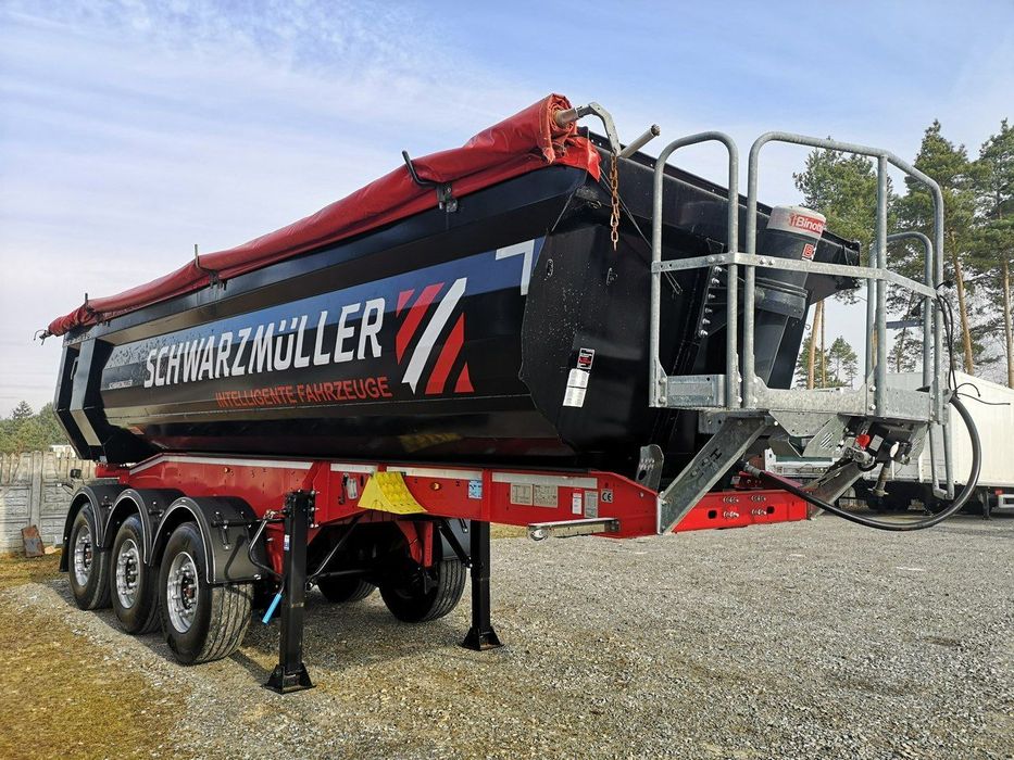 Schwarzmuller Wywrotka Stalowa 24m3 Oś Podnoszona SAF Waga 6000 kg!  Jeden Właściciel! Bezwypadkowa! Oryginalny Lakier! 2022 Rok!