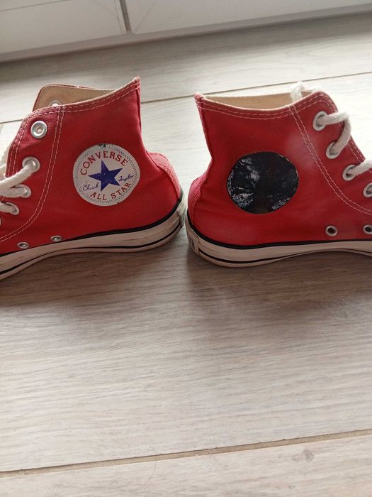 Converse długie czerwone 38