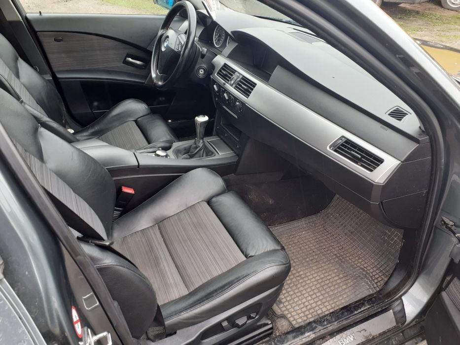 BMW e60 e61 2.2 zderzak maska lampa blotnik drzwi TITANGRAU METALLIC