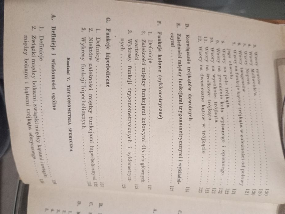 Matematyka wzory, definicje i tablice wydanie z 1963r