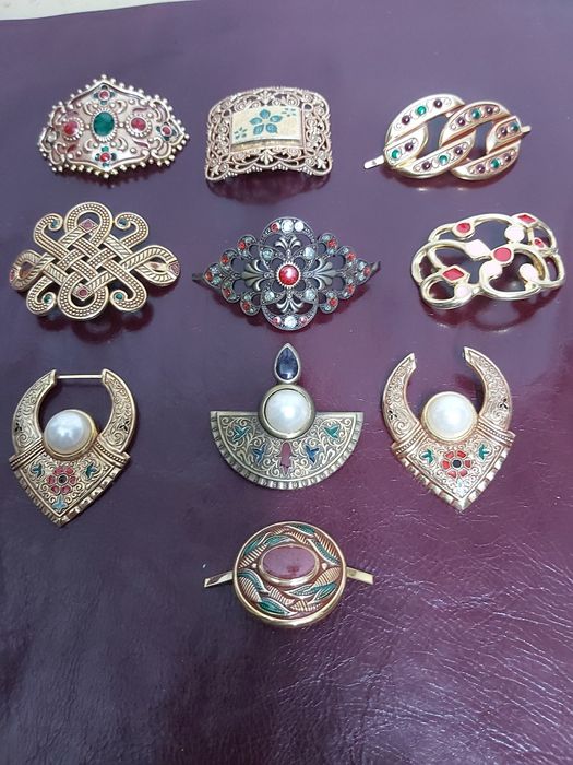 Adornos, molas imã,  fivelas,