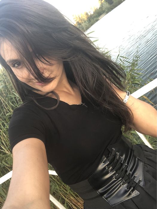 Корсет на резинці з еко шкіри