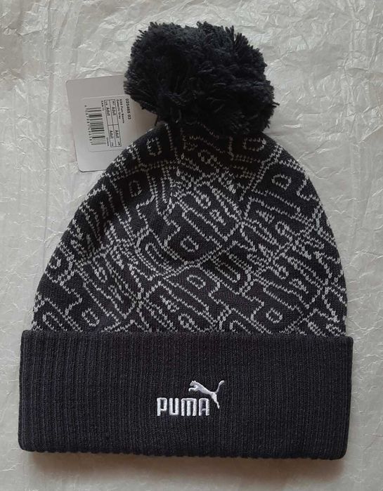 Шапка Puma Essentials Pom Beanie Взрослая Oригинал