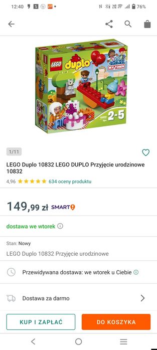 LEGO Duplo przyjęcie urodzinowe 10832