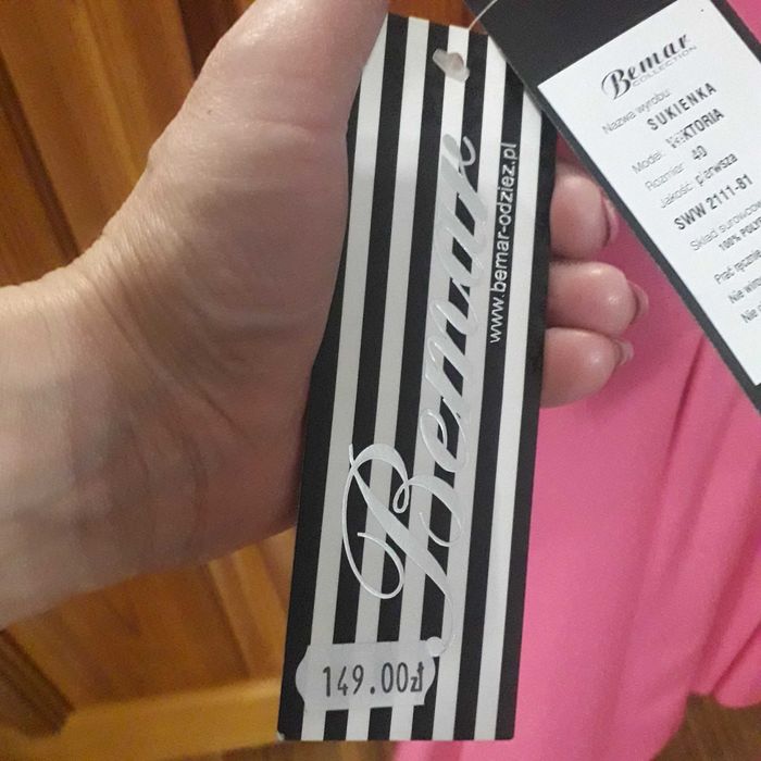 Sukienka różowa rozm. 40